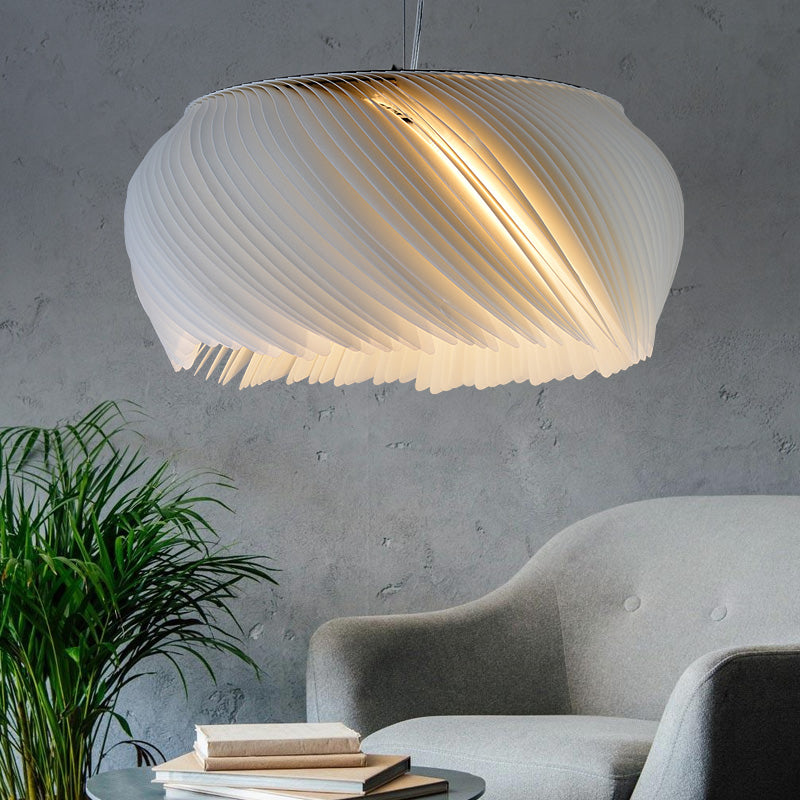 Elegant Pleated Acrylic Pendant Light - Modern Design – CharmyDecor