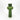 Green glass vase tall and narrow with bulbous midsection