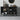 Industrial Black Metal Sideboard with Glass Doors – Modern Display Cabinet, 59"