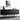 Modern Black Sideboard with Carved Teak Doors – 88" Storage Cabinet with Oak Veneer & Steel Legs