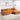 Orange Chenille L-Shaped Sectional Sofa with Ottoman – Reversible 3-Seat Sleeper Couch 120.87"