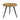Round Mango Wood and Black Metal Side Table Nightstand, 19.5" H x 22" W
