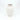 Small fluted white ceramic vase with glossy finish