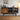 Solid Boxwood Sideboard with Glass Sliding Doors and Drawers – 71" Modern Black and Wood Storage Cabinet