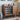 Solid Walnut Antique Sideboard with Begonia-Pattern Glass Doors and 4 Drawers – 53" Storage Cabinet