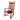 Solid Wood Porch Rocking Chair in Brown – Classic Slatted Back Rocker for Indoor or Outdoor Use