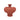 Terracotta ceramic vase with vertical grooves front view
