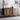 Mid-Century Walnut Sideboard with Brass Sliding Door & 3 Drawers, E0 MDF, Stainless Steel Legs