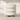 White Round Upholstered Boucle Vanity Stool