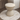 Modern Round Upholstered Hourglass Makeup Chair