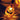 Spooky pumpkin face decor light