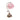 Pink Glass Cluster-Flower Desk Lamp