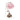 Pink Glass Cluster-Flower Desk Lamp