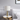 Modern White Fabric Shaded Table Lamp