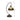 Dome-Shaped Coffee Stained Glass Desk Lamp