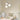 Modern White 3-Light Chandelier Light