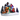 Resin Christmas Train Village LED Light Figurine
