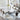 Modern Rectangular Gray Marble Dining Table