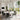 Round White Marble Tabletop Dining Table