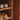 Walnut Rattan Shoe Cabinet