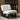 White & Black Boucle Lounge Chair