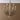White Scrollwork Distressed Chandelier