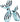 Blue animal figurine