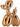 Orange dog figurine