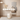 Arc-Shaped Floating Makeup Vanity