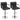 Black Swivel 360-Degree Bar Stools