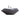Minimalist Black Coffee Table with Lazy Susan