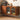 Modern Brown Wooden Sideboard with Metal base