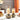 Modern Gold Hurricane Glass Candle Stand Pair