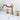 cylindrical antique brass faucet