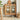 Nordic Natural Rectangular Sideboard with Glass Sliding Doors