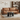 Pensive Leather Walnut Sofa