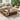 Retro Wood Coffee Table in Brown and Black