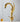 brushed gold double crystal bathroom faucet