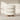 White Round Upholstered Boucle Vanity Stool