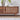 wooden media console with sliding doors