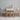 White and brown chairs set with dining table