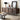 solid wood and brass sideboard