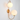 Modern White Globe 2-Light Wall Sconce