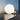 White 1-Light Globe Table Lamp