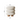 White Round Upholstered Boucle Vanity Stool