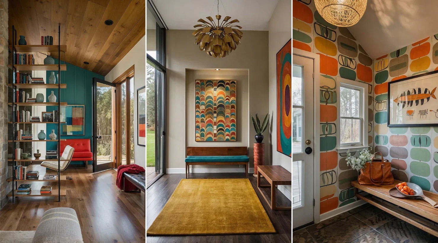 40 Mid-Century Modern Entryway Ideas for a Stylish Welcome – CharmyDecor, image size:1480x824
