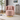 Wide Pink Upholstered Swivel Vanity Stool