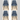 Blue Upholstered Cushion Seat Dining Chairs