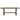 Natural Walnut Wood Rectangular Dining Table