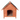 Golden Wooden Outdoor Dog Pet House